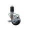 Service Caster 3'' SS Thermoplastic Rubber Swivel 1-5/8'' Expanding Stem Caster with Brake SCC-SSEX20S314-TPRB-TLB-158 - alternate 1
